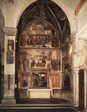 Domenico Ghirlandaio Painting - View Of The Sassetti Chapel Renaissance Florence Domenico Ghirlandaio